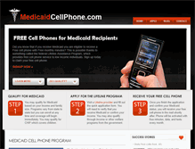Tablet Screenshot of medicaidcellphone.com